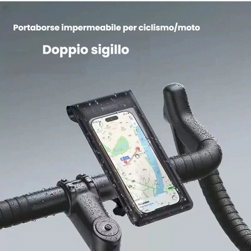 Supporto impermeabile per bicicletta/moto/monopatino