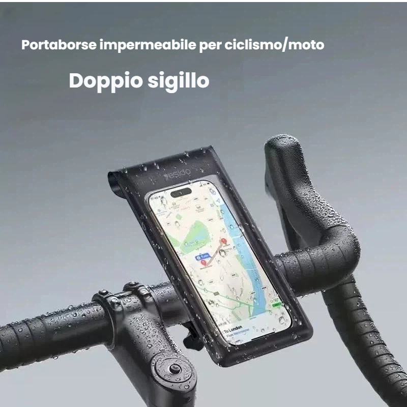 Supporto impermeabile per bicicletta/moto/monopatino
