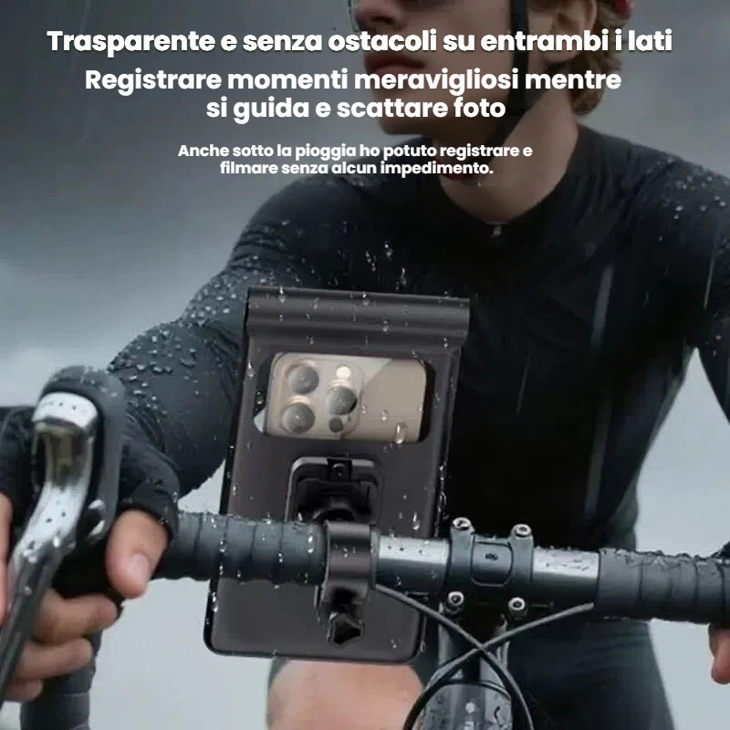 Supporto impermeabile per bicicletta/moto/monopatino