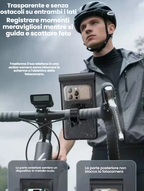 Supporto impermeabile per bicicletta/moto/monopatino