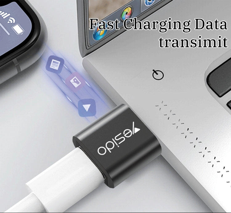 Adattatore da USB-C Femmina a USB-A Maschio per Trasferimento Dati e Ricarica Veloce. GS09