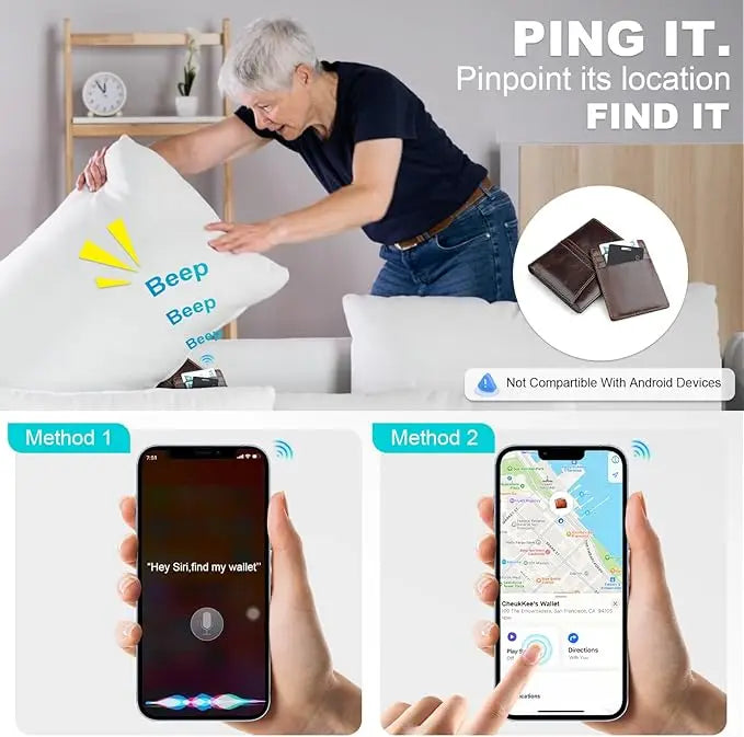 Localizzatore di carte dai bagaglio a portafoglio per animali.