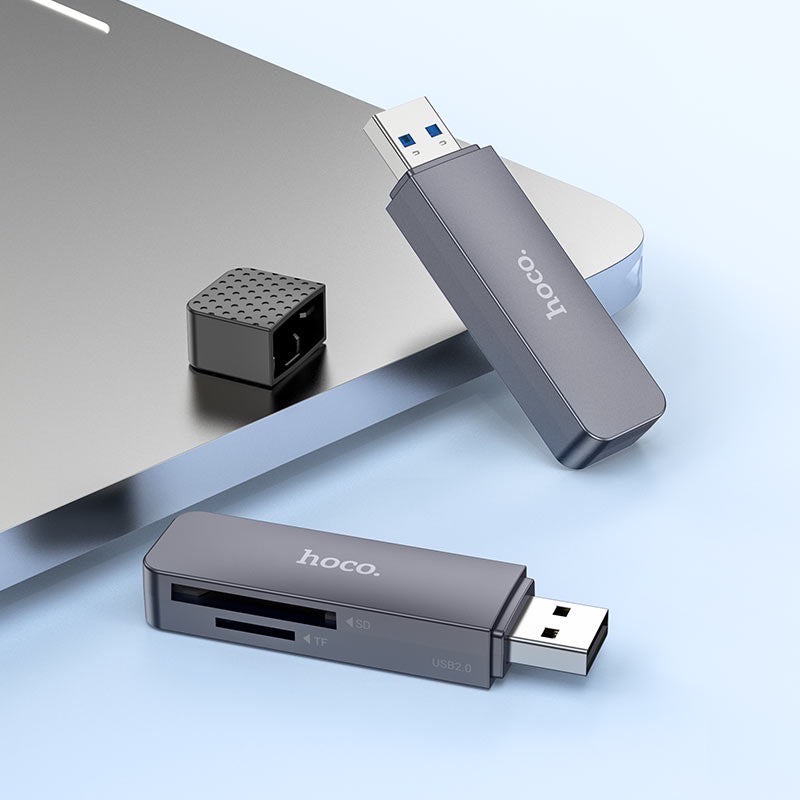 Lettore di scheda da USB-A a SD + TF, USB-A (USB2.0)-480MbpsSupporta fino a 2Tb.