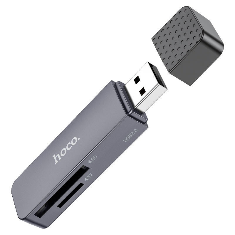 Lettore di scheda da USB-A a SD + TF, USB-A (USB2.0)-480MbpsSupporta fino a 2Tb.
