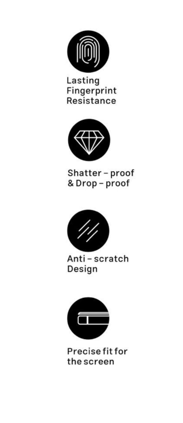 Pellicola in Vetro Temperato 3D per Iphone Trasparente lucido.