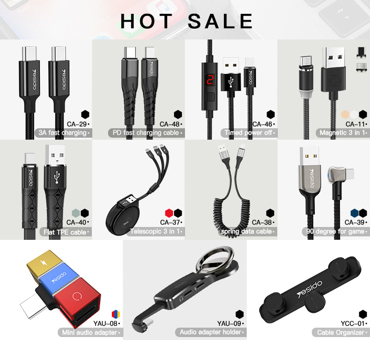 Adattatore Tipo-C maschio e  jack audio AUX da 3,5 mm Cavo per cuffie auricolari Cavo in lega di alluminio e nylon YAU38