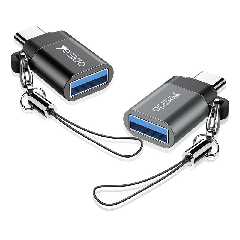 Adattatore da Tipo-C a USB-A OTG, Adatto per trasmissione dati e ricarica.