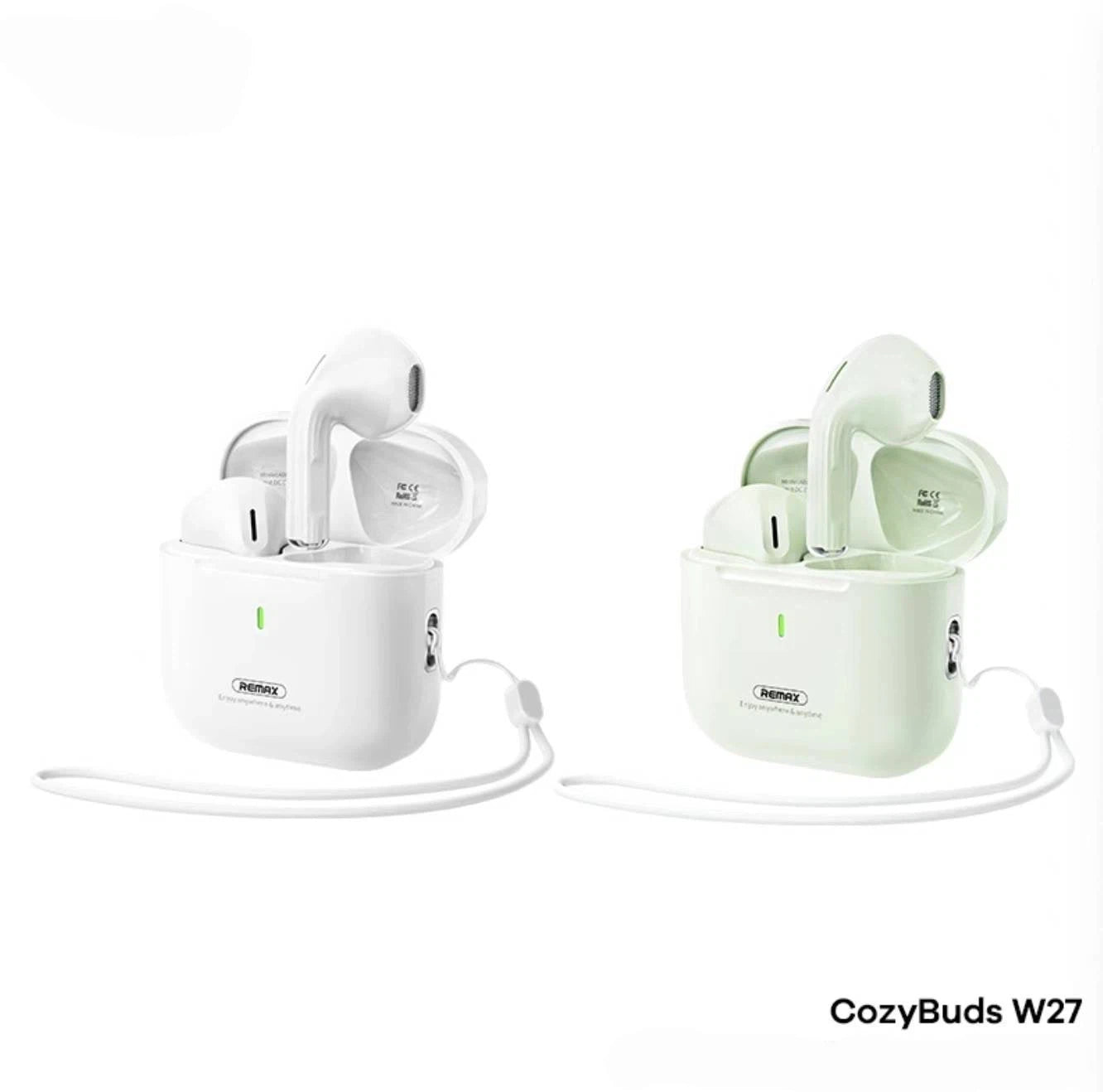 Auricolare Wireless Cuffie Bluetooth 5.4, Piccolo Tascabile con tocco intelligente, Batteria 250mAh per 160 ore di Standby. W27