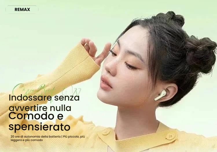 Auricolare Wireless Cuffie Bluetooth 5.4, Piccolo Tascabile con tocco intelligente, Batteria 250mAh per 160 ore di Standby. W27