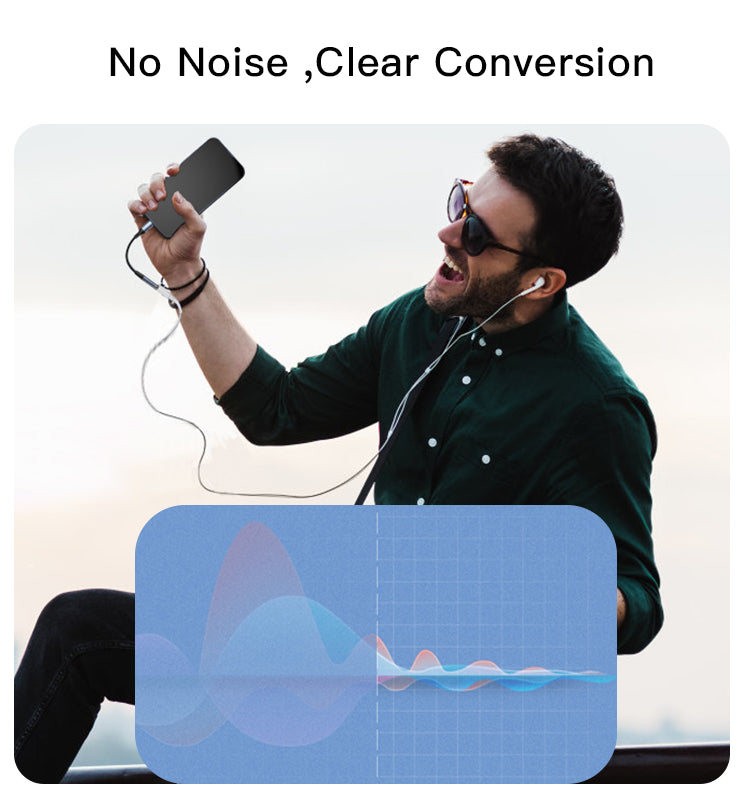 Adattatore Tipo-C maschio e  jack audio AUX da 3,5 mm Cavo per cuffie auricolari Cavo in lega di alluminio e nylon YAU38