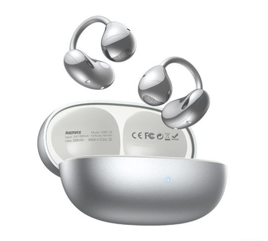 Auricolare Bluetooth a clip con batteria lunga durata, leggera e praticosa.
